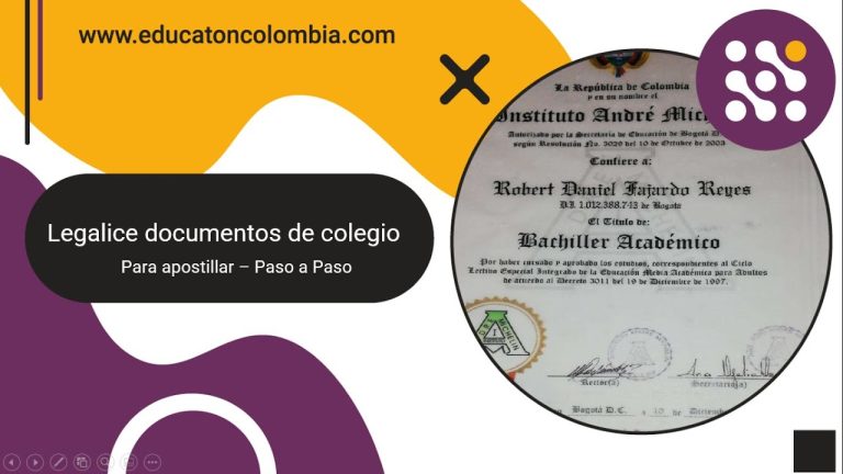 ¿Necesitas legalizar tu título de bachiller en Colombia? Sigue estos simples pasos y obtén la certificación en poco tiempo