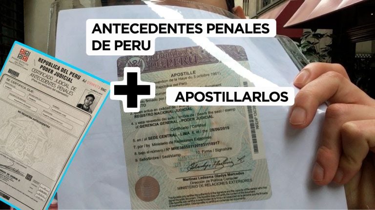 Todo lo que necesitas saber sobre la legalización de antecedentes penales en Perú: requisitos y proceso paso a paso