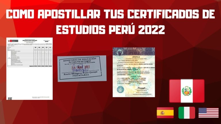 Legalización de Certificados en Perú: Todo lo que Necesitas Saber para el Trámite en el Consulado