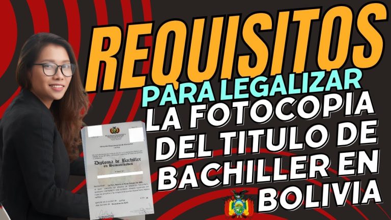 Toda la información sobre la legalización del título en Bolivia – ¡Conoce los requisitos y procedimientos legales!